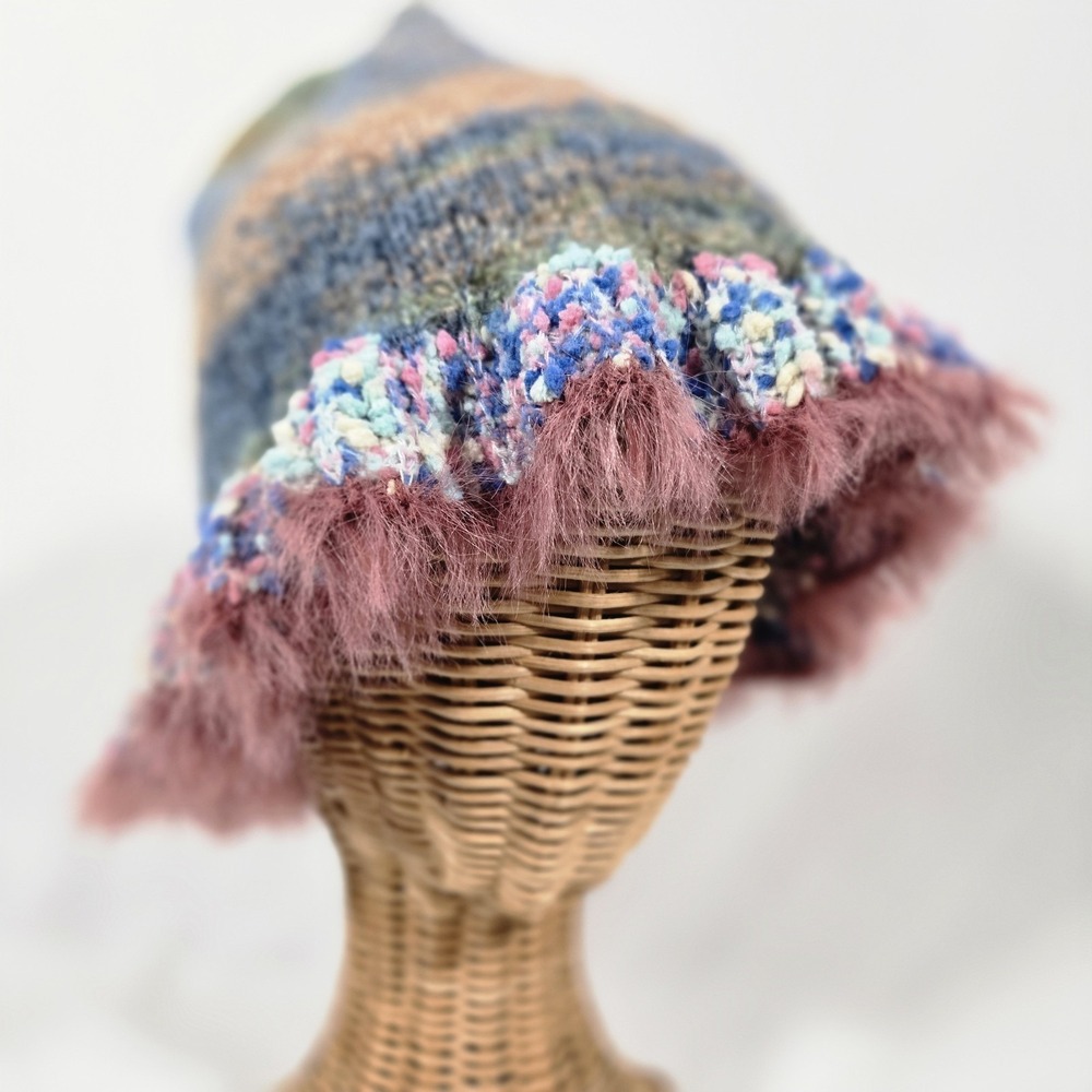 Knit Fuzzy Spring Stretchy Bucket Hat